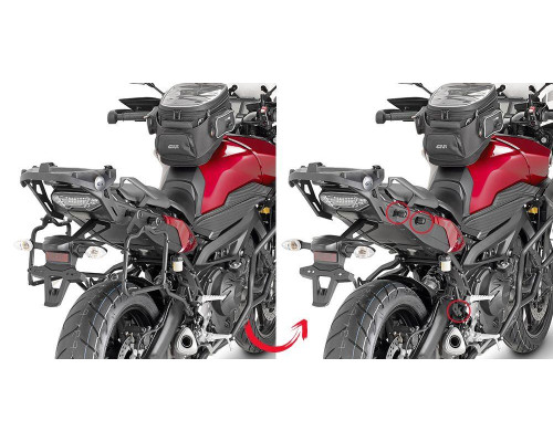 Givi MT-09 Tracer Стійка для бокових кофрів Monokey для YAMAHA 2015-2017 Чорний