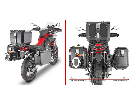 Givi One-Fit Cam Стійка для Бічних Кофрів Aprilia Tuareg 660 2021-2024 Чорний