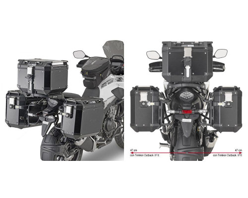 Givi One-Fit Cam Стелаж для Бокових Кофрів HONDA CB 500 X (2019-2022) Чорний