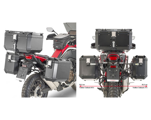 Givi One-Fit Cam Стійка для Бічних Кофрів HONDA CRF1100L Africa Twin 2020 Чорний