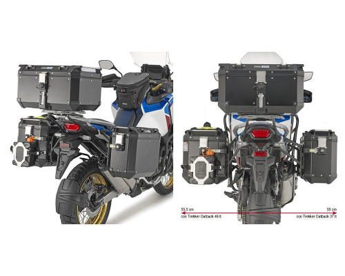 Givi One-Fit Cam Стійка для Бічних Кофрів HONDA CRF1100L Africa Twin Adventure Sports 2020 Чорний