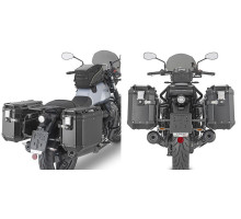Givi, Стелаж Бічні футляри One-Fit Cam, для Moto Guzzi V7 Stone 850, 2021-2023, чорний
