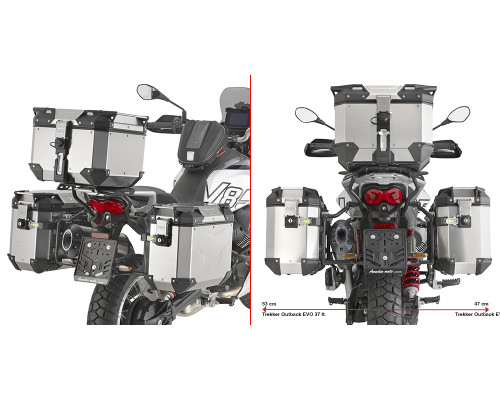 Givi One-Fit Cam Стійка для Бічних Кофрів Moto Guzzi V85 TT 24 Чорний