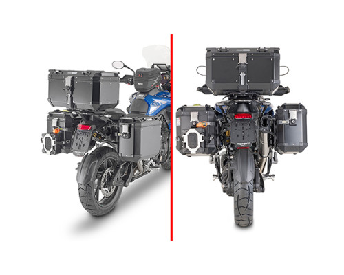 Givi, One-Fit Cam, Стелаж для бокових кофрів, для Triumph Tiger 1200 GT (2022), чорний
