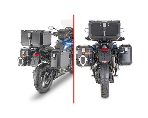 Givi, One-Fit Cam, Стелаж для бокових кофрів, для Triumph Tiger 1200 GT (2022), чорний