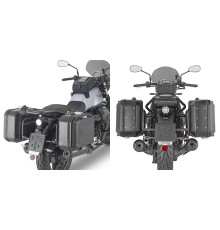 Givi, Стелаж для бокових кофрів One-Fit Monokey, Moto Guzzi V7 Stone 850, 2021-2023, чорний