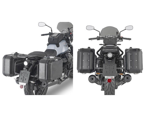 Givi, Стелаж для бокових кофрів One-Fit Monokey, Moto Guzzi V7 Stone 850, 2021-2023, чорний