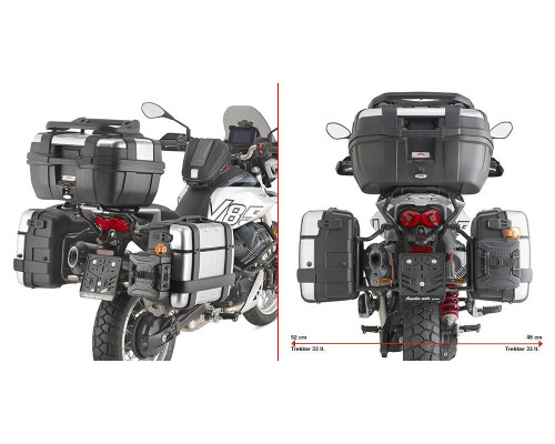 Givi One-Fit Monokey Стійка для Бокових Кофрів Moto Guzzi V85 TT 24 Чорний