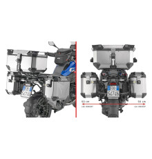 Givi Outback Стелаж Бічні футляри для BMW F 900 GS Мотоцикл Чорний