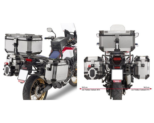 Givi Outback Стійка для бокових кофрів HONDA CRF1000L Africa Twin 2016-2017 Чорний