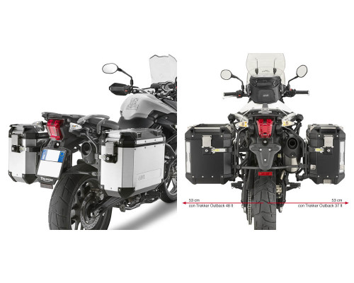 Givi Outback Стійка для бокових кофрів Triumph Tiger 800/XR/XC 2011-2017 Чорний