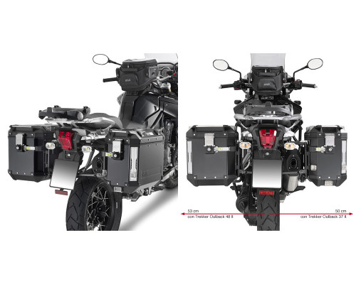 Givi Outback Стійка для бокових кофрів Triumph Tiger Explorer 1200 2012-2018 Чорний