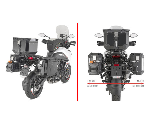 Givi Outback Evo Стійка для бокових кофрів Benelli TRK 702 Чорний