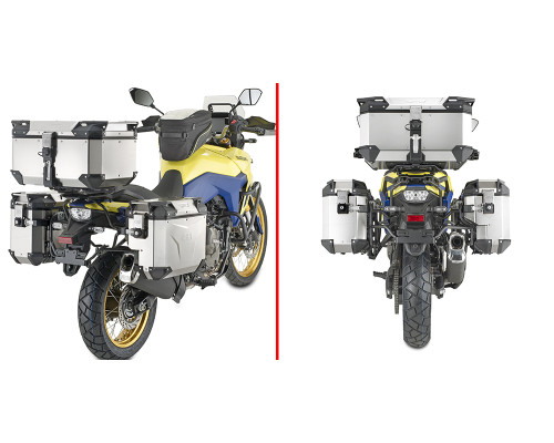 Givi Outback Evo Бічні Кофри Стелаж для Suzuki V-Strom 800DE Чорний