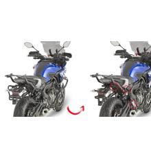 Givi, Стелаж для бокових кофрів, V35/K33, для YAMAHA MT-07 Tracer (2016-2017), чорний