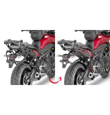 Givi, Стелаж для бокових кофрів, V35/K33, для YAMAHA MT-09 Tracer (2015-2017), чорний