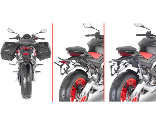 Givi, Remove-X, Стелаж для бокових сумок, для Aprilia Tuono 660 (2021) / RS 660 (2021-2022), чорний