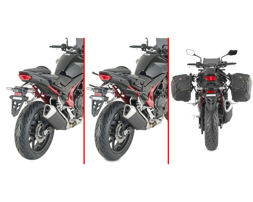 Givi, Remove-X, Стелаж для бокових сумок, для HONDA CB500 Hornet, 2024, чорний