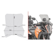 Givi KTM 1290 Super Adventure Вітрове Скло Димчасте 2017