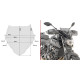 Givi MT-07 Вітрове скло димчасте 28x36,5 см 2018-2020