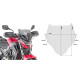 Givi скло димчасте, модель a1176a, вітрове скло, 28 x 36,5 см, для HONDA CB 500 F (2019), димчастий