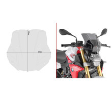 Givi скло димчасте 29 x 31 см (в x ш) / потрібен комплект a5139a - bmw > f 900 r (20)