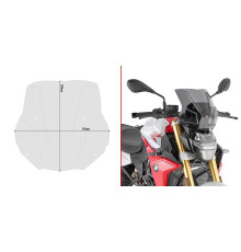 Givi скло димчасте 29 x 31 см (в x ш) / потрібен комплект a5139a - bmw > f 900 r (20)
