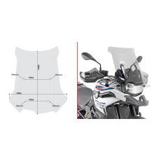 Givi скло димчасте 44 x 47 см (в x ш) - BMW F750 GS (18)