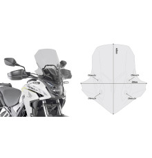 Givi CB 500 X Вітрове скло Димчасте 46x45 см HONDA 2019
