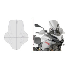 Givi F 900 XR Вітрове скло димчасте 49x43 см BMW 2020