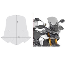 Givi, скло димчасте, вітрове скло, 49 x 48,5 см, для Triumph Tiger 900 (2020-2021), сірий
