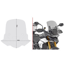 Givi, скло димчасте, вітрове скло, 49 x 48,5 см, для Triumph Tiger 900 (2020-2021), сірий