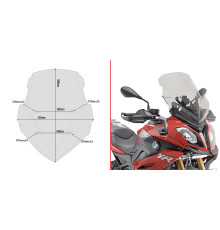 Givi скло Вітрове скло Димчасте 50x43,5 см BMW S 1000 XR 2015-2019