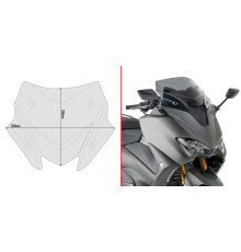 Givi T-Max 560 Вітрове скло димчасте низьке для YAMAHA 2020