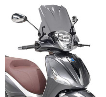 Givi скло димчасте вітрове скло 29x45 см для Piaggio Beverly 125ie-300ie 2010-2018 / Beverly 350 Sport Touring 2012-2018
