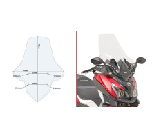 Givi Cruisym 300 Вітрове скло Прозоре 78x70,5 см