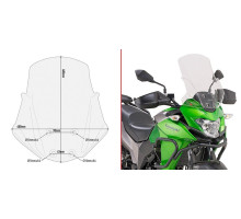 Givi, Versys-X 300, вітрове скло, прозоре, 2017-2018, для Kawasaki