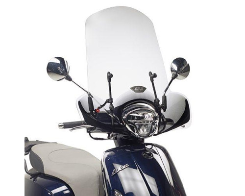 Givi скло прозора для Kymco Like 125-150 (17-18), 49,5 x 65,5 см, потрібен комплект A6109A