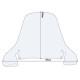 Givi скло прозора для HONDA Pantheon 125-150 (98-02) / Foresight 250 (97-08) / Peugeot SV 250 (02), 49.9x72.5 см, прозора