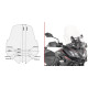 Givi скло прозора для Kawasaki Versys 1000 (2017-2018), 53x48 см