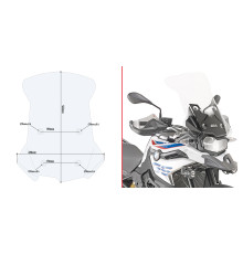 Givi F750 GS Вітрове Скло Прозоре 54,5x49 см для BMW 2018