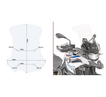 Givi F750 GS Вітрове Скло Прозоре 54,5x49 см для BMW 2018