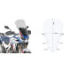 Givi скло, прозора, для HONDA CRF1100L Africa Twin Adventure Sports, 58,5 x 41,5 см, 2020, прозора