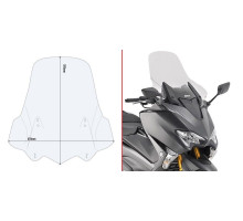 Givi скло прозора для YAMAHA T-Max 530 (2017), 59,5 x 61 см, прозорий