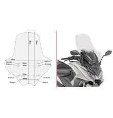 Givi AK 550 Вітрове скло Прозоре для Kymco 2017