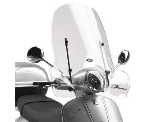 Givi Vespa LX 50-125-150 05-14 GTS 125-300 Super 08-16 Вітрове скло Прозоре 51.5x69.5 см