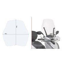 Givi SH 125i-150i Вітрове скло Прозоре 51x49 см 2017