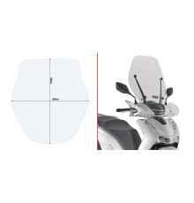Givi скло прозора для мотоцикла 54x49 см HONDA Piaggio