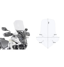 Givi CB 500 X Вітрове скло Прозоре 58x45 см 2019
