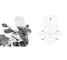 Givi CB 500 X Вітрове скло Прозоре 58x45 см 2019